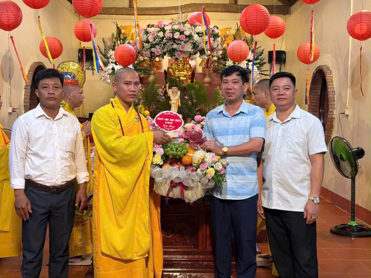 Lãnh đạo xã Phú Mỹ dự đại lễ Phật Phật Lịch 2570 - dương lịch 2026 tại Chùa An Năng.