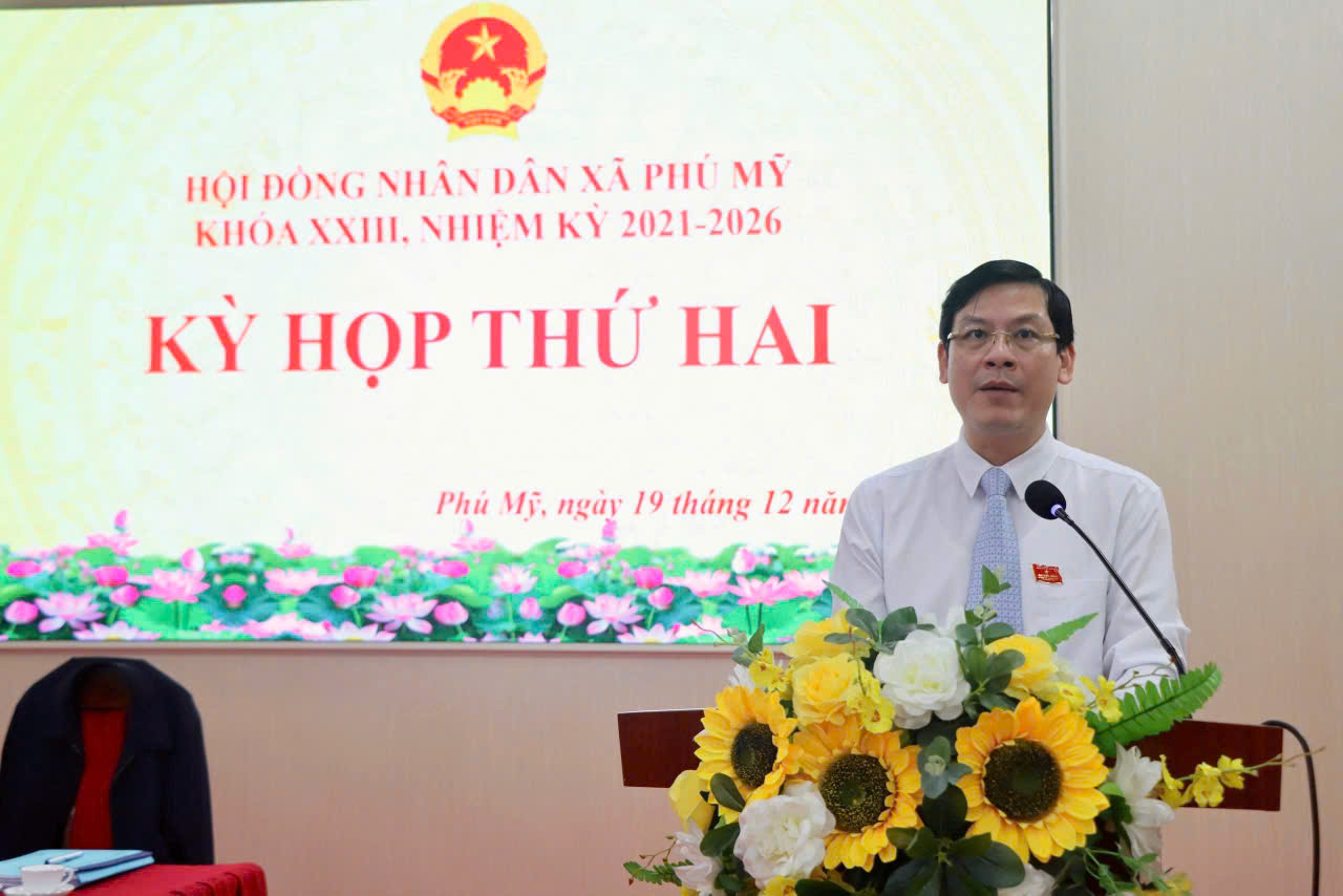 Hội đồng Nhân dân xã Phú Mỹ tổ chức thành công kỳ họp thứ Hai (Kỳ họp thường lệ cuối năm 2025)