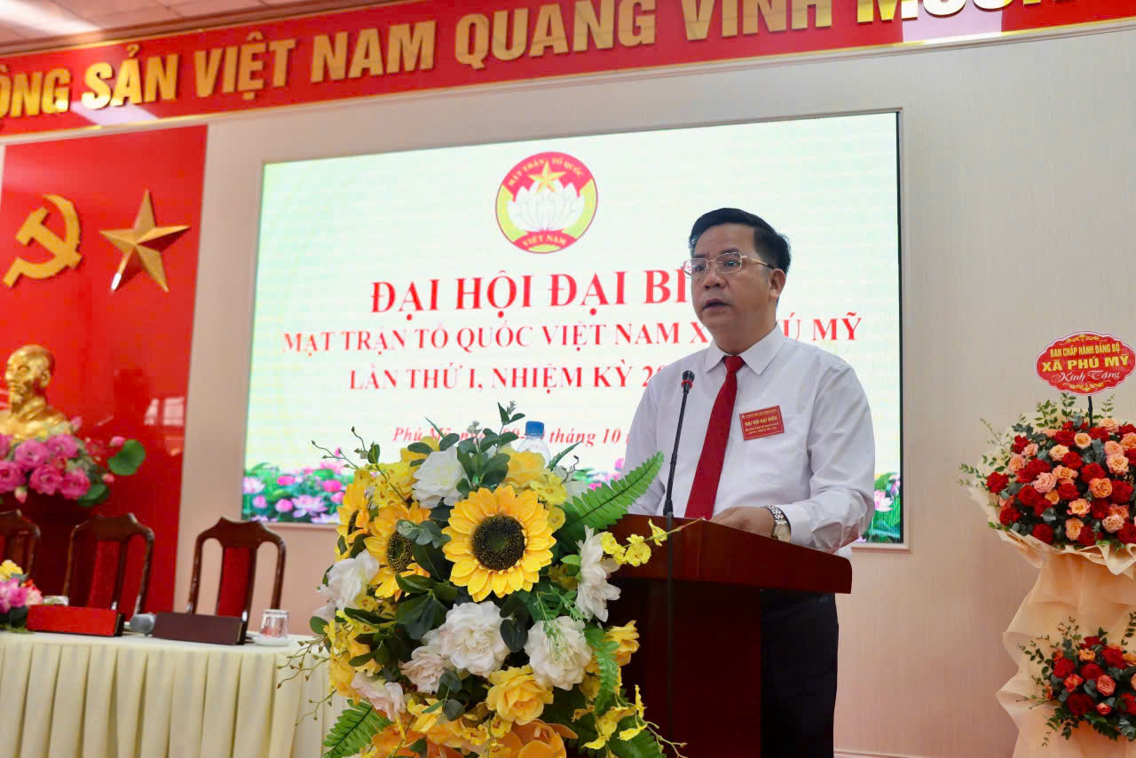 Phiên trù bị Đại hội đại biểu Mặt trận Tổ quốc Việt Nam xã Phú Mỹ lần thứ I, nhiệm kỳ 2025-2030.