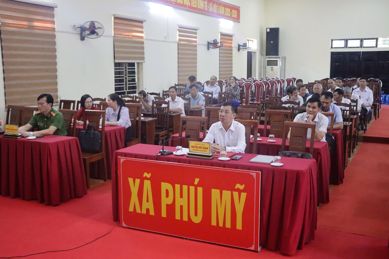 Xã Phú Mỹ tham dự hội nghị trực tiếp kết hợp trực tuyến của UBND tỉnh Phú Thọ về công tác tuyển chọn và gọi công dân nhập ngũ năm 2025
