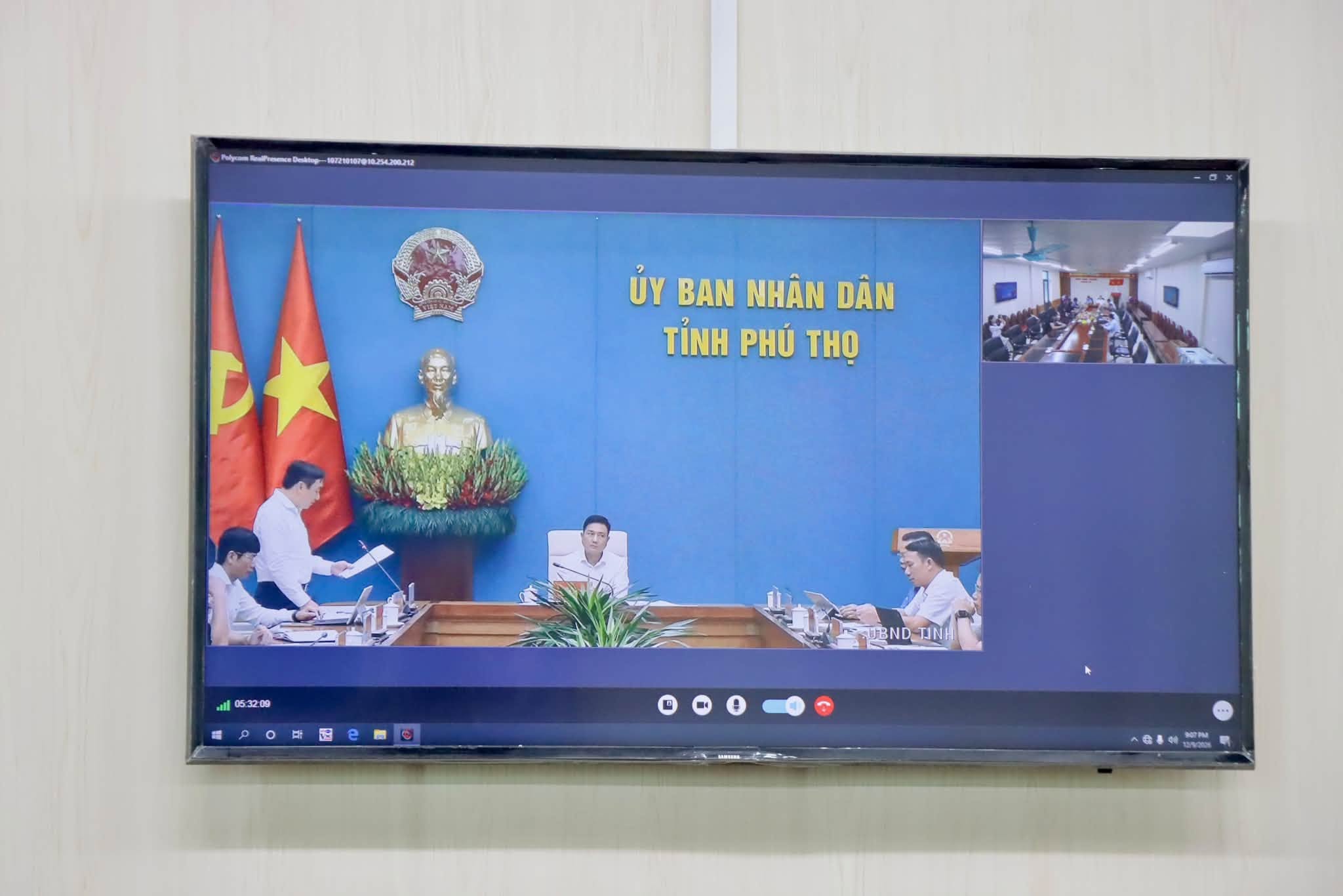 HỘI NGHỊ TRỰC TUYẾN TRIỂN KHAI KẾ HOẠCH LẤY Ý KIẾN NHÂN DÂN VỀ ĐIỀU CHỈNH ĐỊA GIỚI HÀNH CHÍNH GIỮA HÀ NỘI VÀ PHÚ THỌ