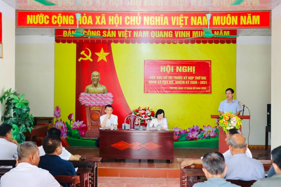 Đại biểu HĐND xã Phú Mỹ nhiệm kỳ 2026 – 2031 tổ chức tiếp xúc cử tri trước kỳ họp thứ hai.