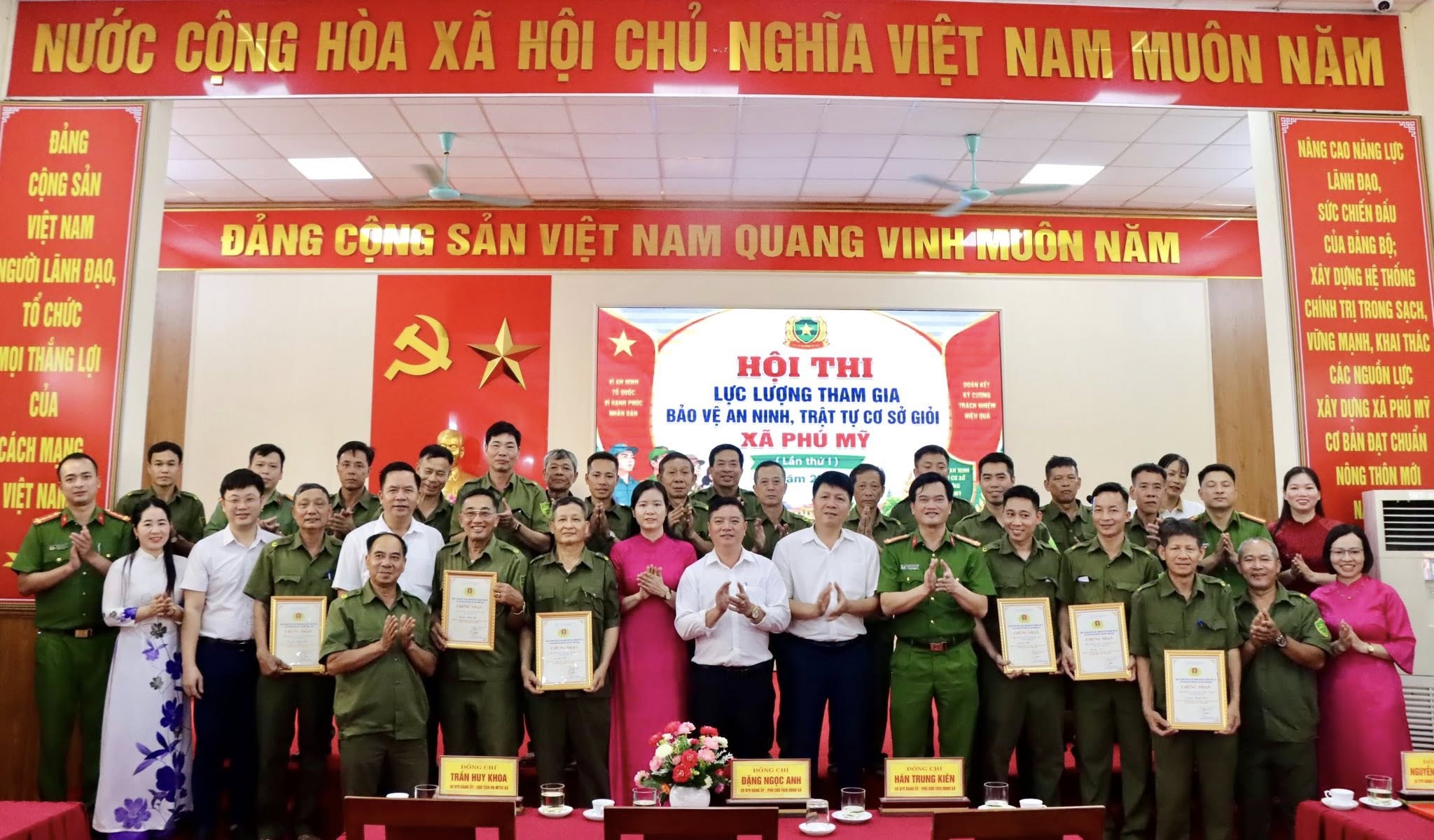 Xã Phú Mỹ tổ chức Hội thi lực lượng tham gia bảo vệ an ninh, trật tự ở cơ sở giỏi lần thứ I năm 2026.